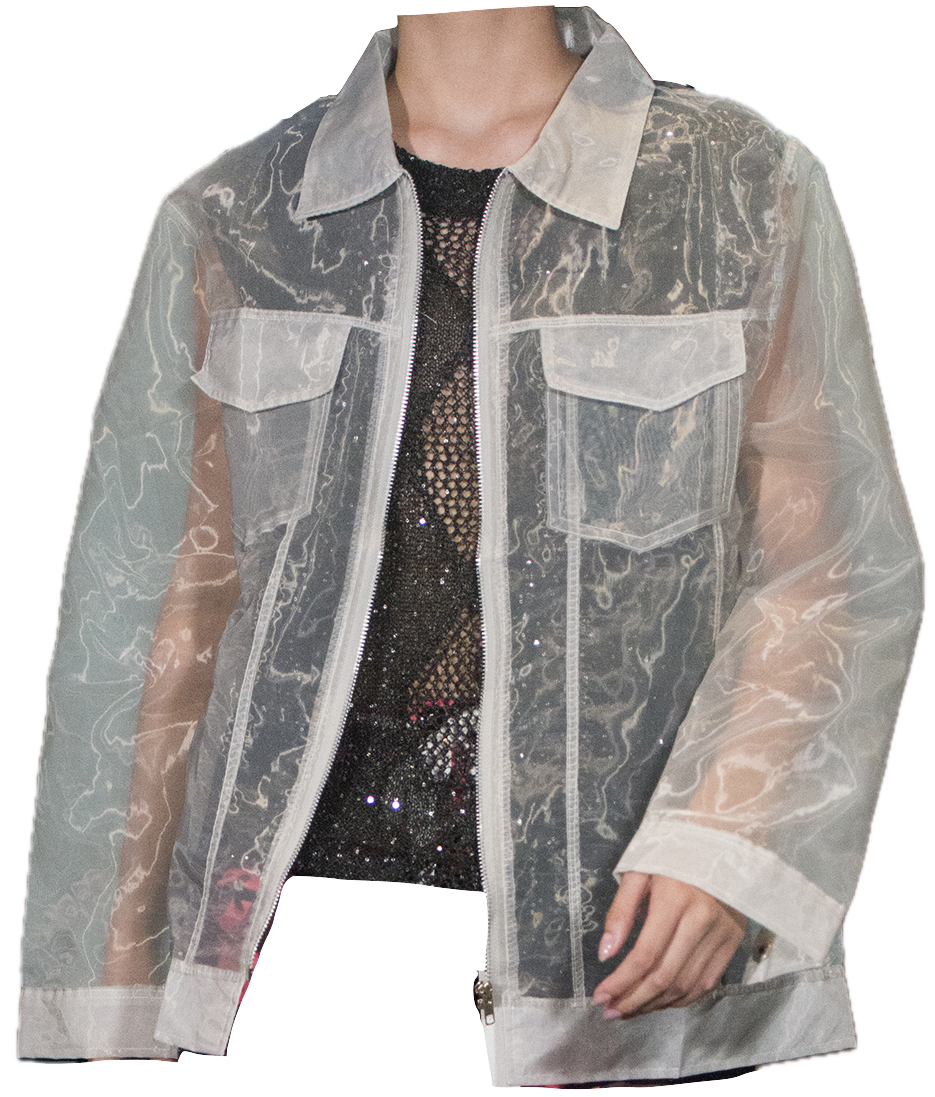 Zipped Trucker Jacket (Recycled Glass)