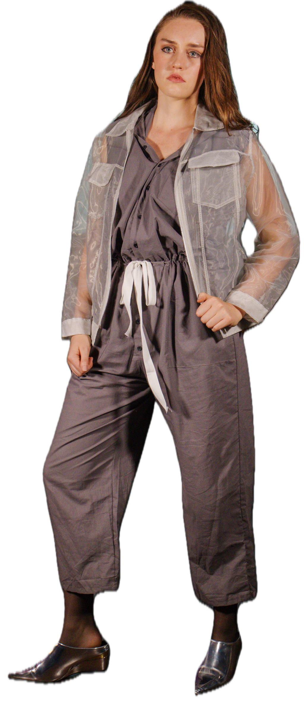 Zipped Trucker Jacket (Recycled Glass)