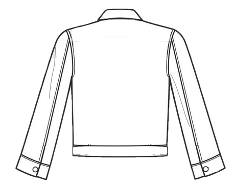 Zipped Trucker Jacket (Recycled Glass)